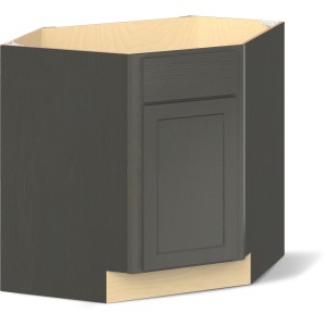 RELIABILT Parkstone II Corner Sink Base, Slate Stained, 32" W, 1 Door, Fully Assembled - 641078 | Lowe's Pro Supply